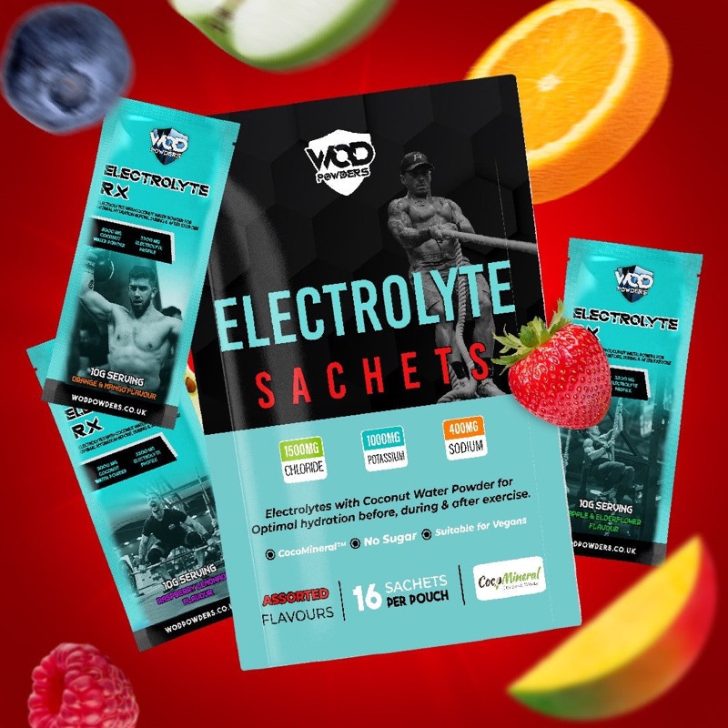 Electrolyte RX sachets in assorted flavours