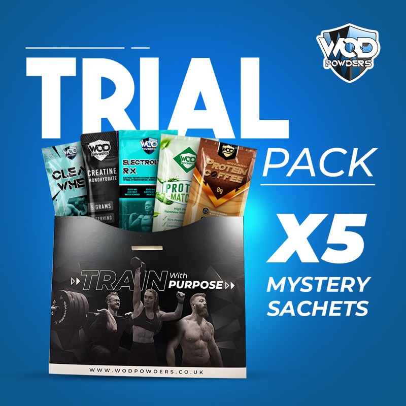 WOD Powders trial pack of 5 mystery sachets